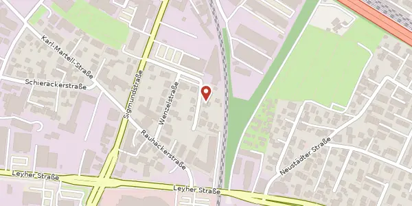 Karte der Umgebung von Dagobertstr. 21, 90431 Nürnberg