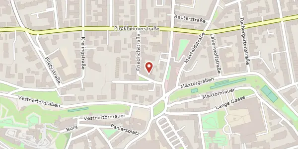Karte der Umgebung von Friedrichstr. 6, 90408 Nürnberg