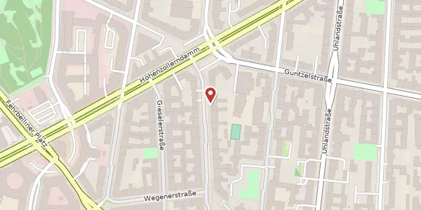 Karte der Umgebung von Sigmaringer Straße 16, 10713 Berlin