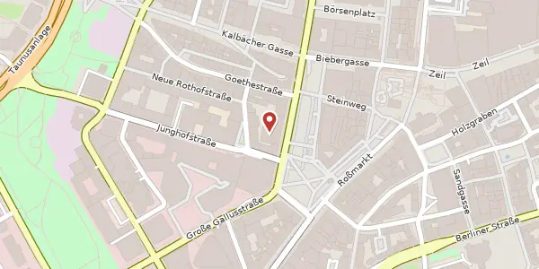 Karte der Umgebung von Goetheplatz 5-7, 60313 Frankfurt
