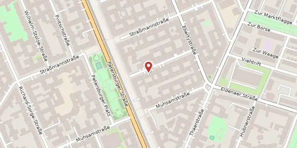 Karte der Umgebung von Matternstraße 3, 10249 Berlin