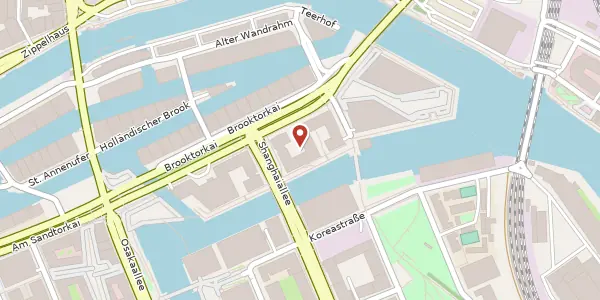 Karte der Umgebung von Brooktorkai 20, 20457 Hamburg