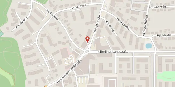 Karte der Umgebung von Hauptstraße 1, 21465 Wentorf bei Hamburg