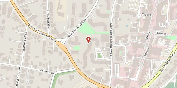 Karte der Umgebung von Niendorfer Kirchenweg 7f, 22459 Hamburg