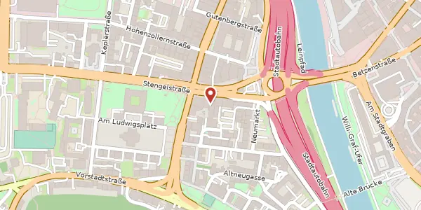 Karte der Umgebung von Stengelstraße 7, 66117 Saarbrücken