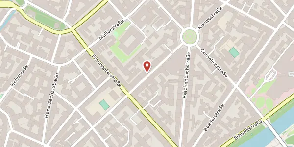 Karte der Umgebung von Klenzestr. 38, 80469 München