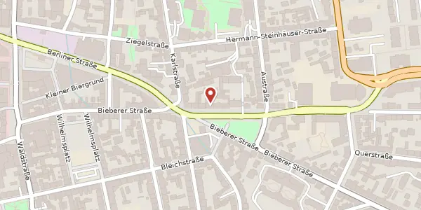 Karte der Umgebung von Mathildenstraße 8, 63065 Offenbach