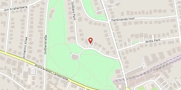 Karte der Umgebung von Goßlers Park 12, 22587 Hamburg