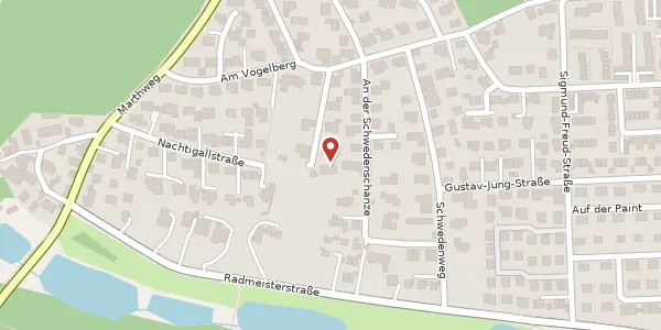 Karte der Umgebung von Am Schwedengraben 11, 90455 Nürnberg