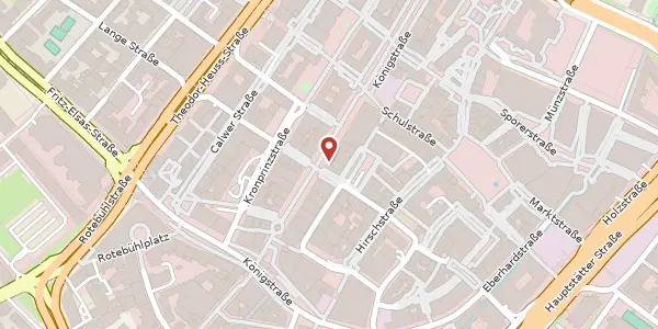 Karte der Umgebung von Königstraße 33, 70173 Stuttgart