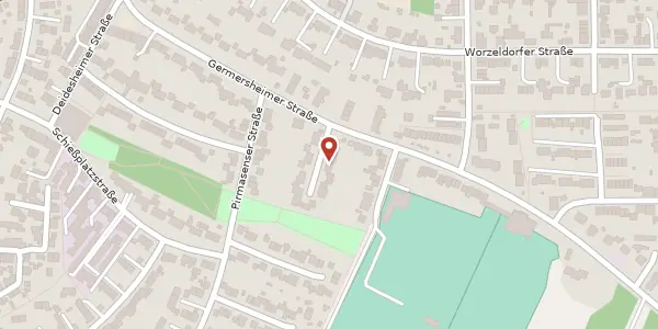 Karte der Umgebung von Germersheimer Str. 62, 90469 Nürnberg
