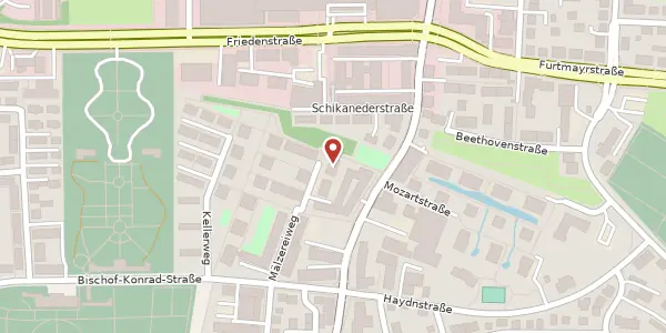 Karte der Umgebung von Mälzereiweg 10, 93053 Regensburg