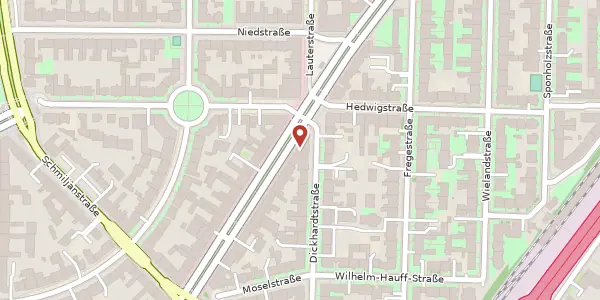 Karte der Umgebung von Rheinstraße 64, 12159 Berlin