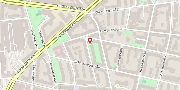 Karte der Umgebung von Lornsenstraße 31, 22767 Hamburg