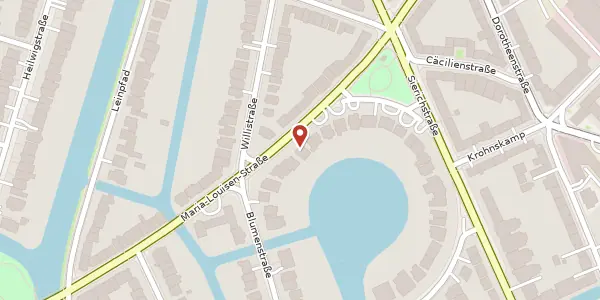 Karte der Umgebung von Maria-Louisen-Straße 50, 22301 Hamburg