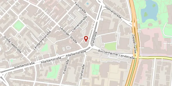 Karte der Umgebung von Gräfstr. 89, 60487 Frankfurt