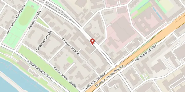 Karte der Umgebung von Kaiserswerther Str. 270, 40474 Düsseldorf