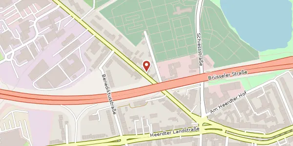 Karte der Umgebung von Krefelder Str. 46, 40549 Düsseldorf