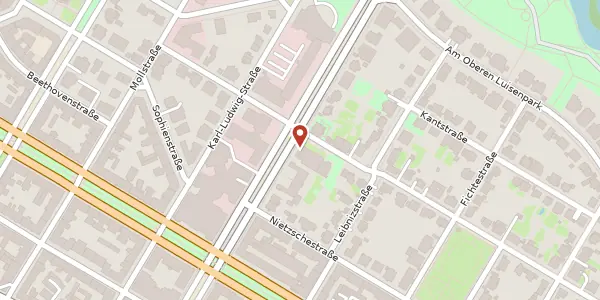 Karte der Umgebung von Otto-Beck-Straße 36, 68165 Mannheim