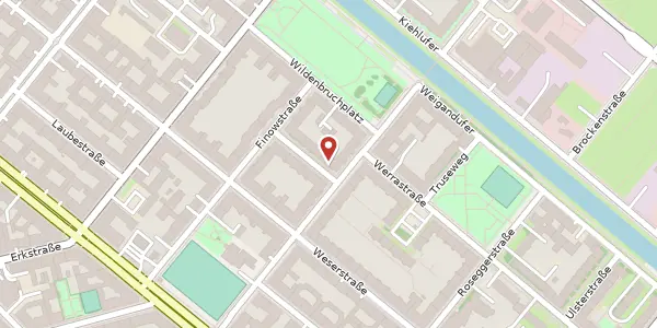 Karte der Umgebung von Kleine Innstraße 1, 12045 Berlin