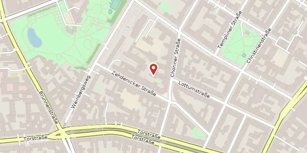 Karte der Umgebung von Zehdenickerstraße 9, 10119 Berlin