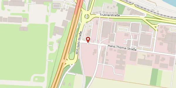 Karte der Umgebung von Hans-Thoma-Straße 2, 68163 Mannheim