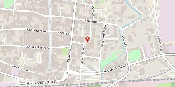 Karte der Umgebung von Ostwall 25, 59555 Lippstadt
