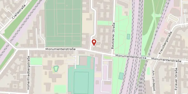 Karte der Umgebung von Hochkirchstraße 1, 10829 Berlin