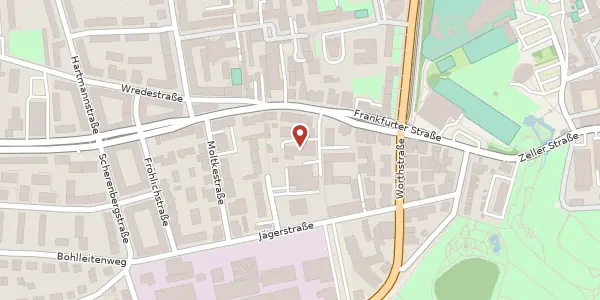 Karte der Umgebung von Frankfurter Str. 19a, 97082 Würzburg