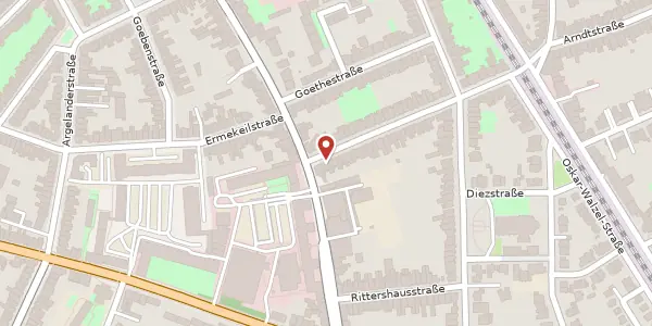 Karte der Umgebung von Lessingstr. 4, 53113 Bonn