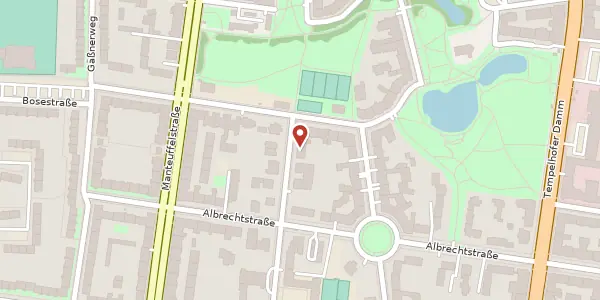 Karte der Umgebung von Friedrich-Franz-Straße 46, 12103 Berlin