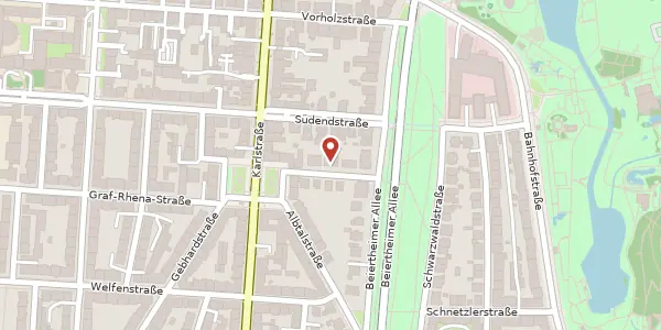 Karte der Umgebung von Kantstraße 4, 76137 Karlsruhe