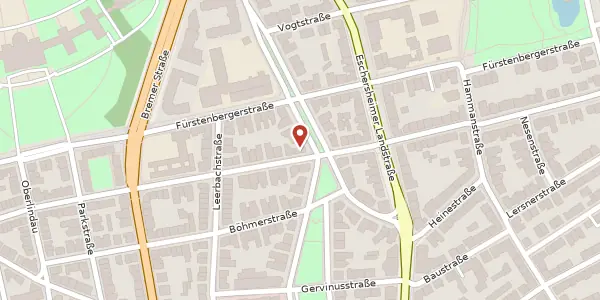Karte der Umgebung von Hansaallee 17, 60322 Frankfurt