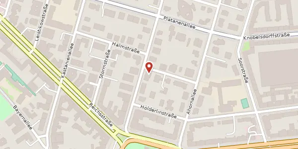 Karte der Umgebung von Klaus-Groth-Straße 7, 14050 Berlin