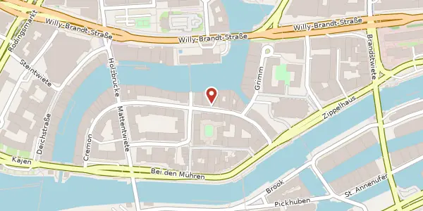 Karte der Umgebung von Katharinenstraße 25, 20457 Hamburg