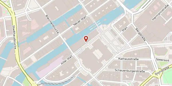 Karte der Umgebung von Alter Wall 12, 20457 Hamburg