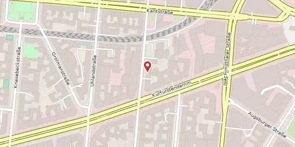 Karte der Umgebung von Fasanenstraße 77, 10623 Berlin