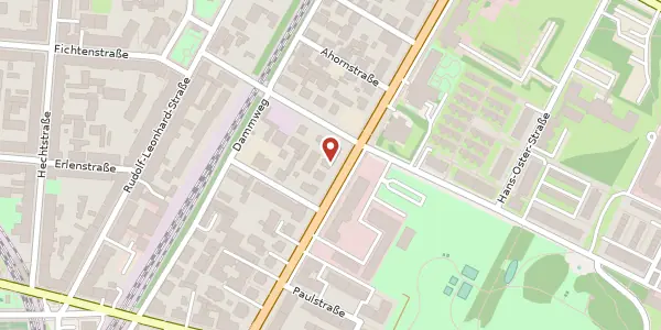 Karte der Umgebung von Königsbrücker Straße 75, 01099 Dresden