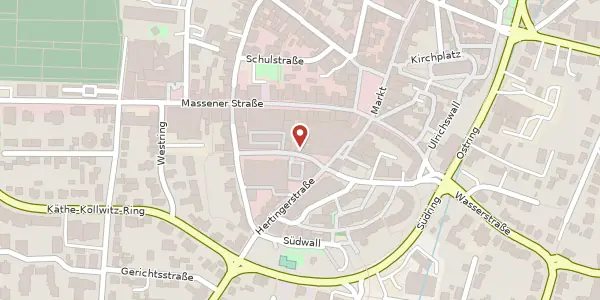 Karte der Umgebung von Flügelstr. 9, 59423 Unna
