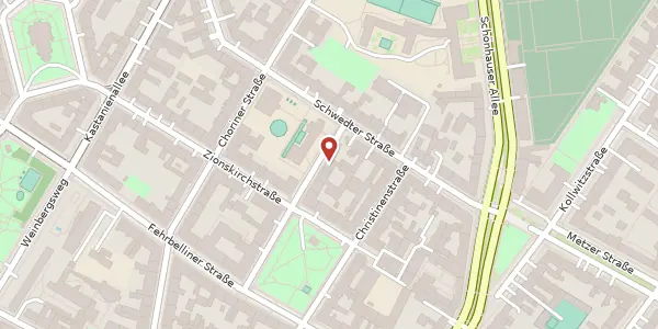Karte der Umgebung von Templiner Straße 18, 10119 Berlin