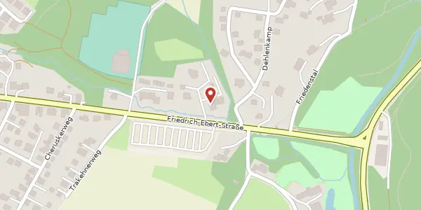 Karte der Umgebung von Lindenweg 2, 32756 Detmold