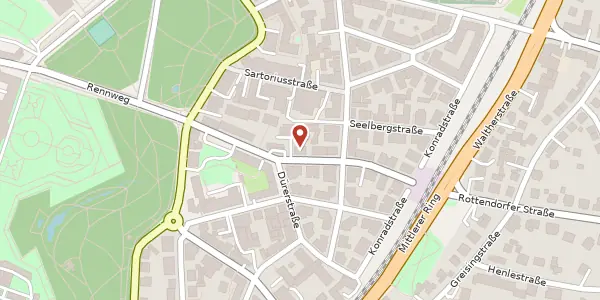 Karte der Umgebung von Rottendorferstr. 7a, 97072 Würzburg