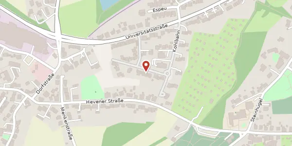 Karte der Umgebung von Hevener Bruch 28a, 58455 Witten