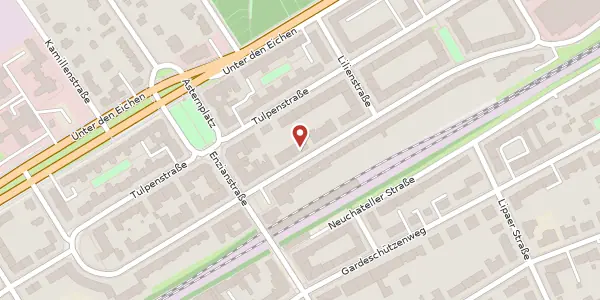 Karte der Umgebung von Hortensienstraße 11, 12203 Berlin