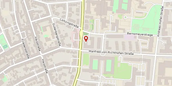 Karte der Umgebung von Hohenzollernring 56/58, 48145 Münster