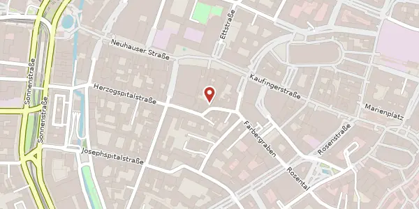 Karte der Umgebung von Altheimer Eck 10, 80331 München
