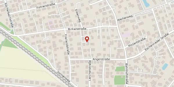 Karte der Umgebung von Birkenstr. 13 f, 82194 Gröbenzell