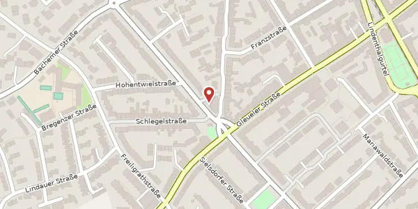 Karte der Umgebung von Mommsenstr. 76, 50935 Köln