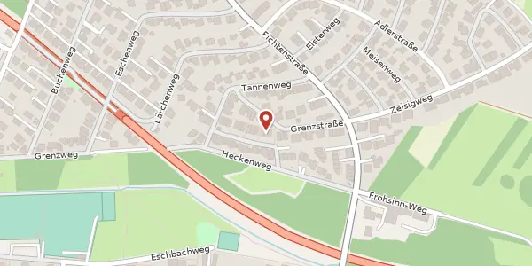 Karte der Umgebung von Grenzstr. 23, 61440 Oberursel