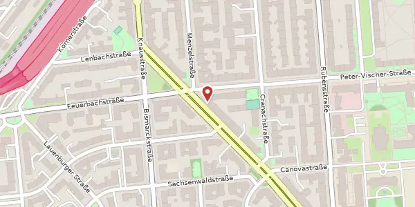 Karte der Umgebung von Thorwaldsenstraße 12, 12157 Berlin